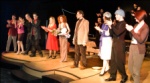 The cast and Aliye Ummanel in the centre